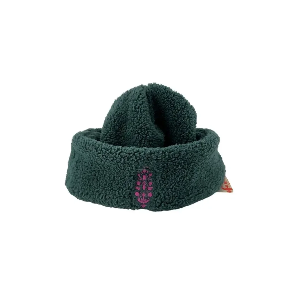 FP Movement Women's Back Roads Beanie Bayberry Green Fucsia OSFM